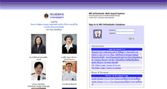 Desktop Screenshot of muortho.dt.mahidol.ac.th